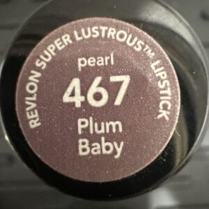 Revlon‎ Super Lustrous Lipstick #467 Plum Baby (Creme) ~ New & Sealed